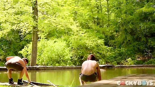 Dillon Rossi Pounds Jake Bass's Tight Ass - Cocky Boys