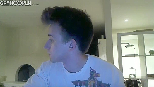 Big-Haired Hottie DmitryDick Janks Off on the Couch