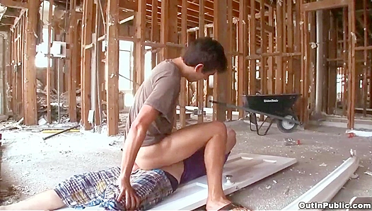 Josh Slyman and Shawn Lane Get Wild ~ Risky Anal Sex Out in Public