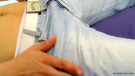 Nasty Gay Lad Clark Fox Jacks His Thick Cock to Orgasm