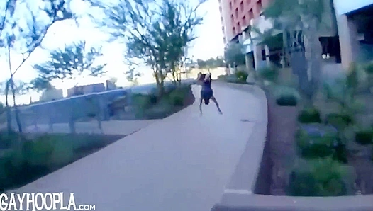 Jake Davis Nails Parkour Tricks Then Puts On A Hot Masturbation Show