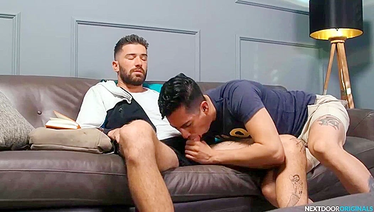 Tattooed Hunks Chris Dammed & Kian Kane ~ College Cock Frenzy