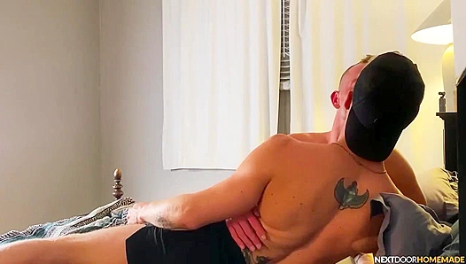 Muscular Neighbors Trevor & Devyn Bang at Home