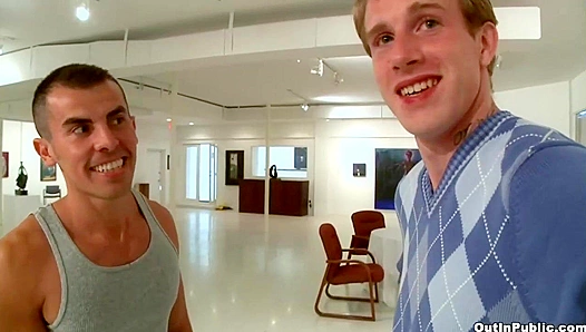 Beau Kennedy Rides Cock Hard in Art Gallery ~ Out in Public Passion