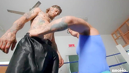 Bo Sinn Rips into Harvey Sid's Ass in the Ring - Hot Gay Wrestling Action