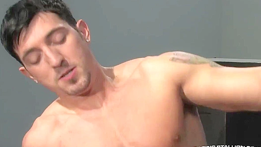 Raging Stallion ~ Jimmy Durano Grips Adam Herst's Meaty Cock