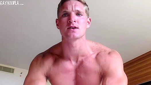 Ripped Stud Danny Klein Strokes His Hard Cock - GAY XxX