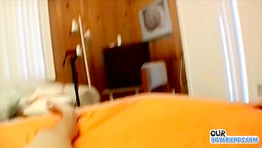 Leggy Riley Wiggins Thirstily Jerks His Stiff Cock - OurBoyFriends