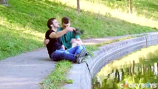 Caleb King & Gabriel Clark Flip for Hot Anal Action - Cocky Boys