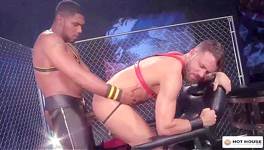 Logan Moore and XL - Steamy Interracial Anal in the Hot House