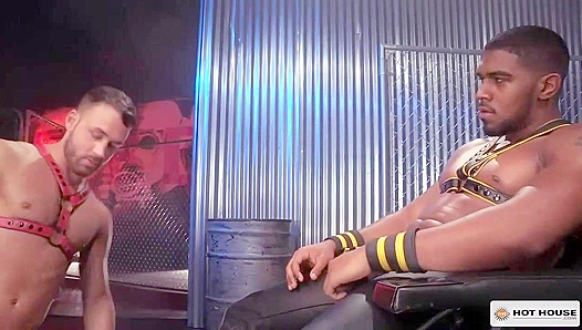 Logan Moore and XL - Steamy Interracial Anal in the Hot House