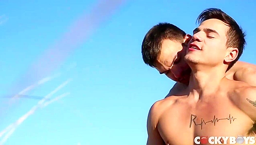 Jason Maddox and Levi Karter Get Wild - Outdoor Ass Lovin' with Cocky Boys