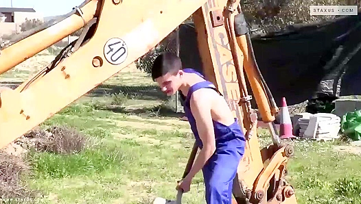 Hard Hat Hardcore - David Sky & Mike Cole's Construction Site Fuck - Gay XXX