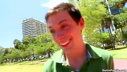 Mike King Takes It Hard from JT Knightly in Public Outdoor Sex