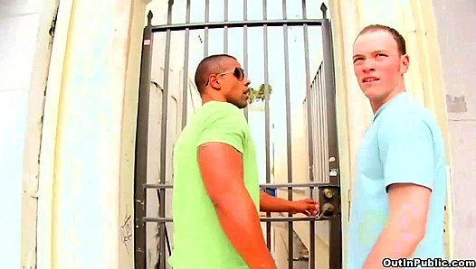 Robert Axel Fucks Ben Tramer's Gaping Ass in Broad Daylight