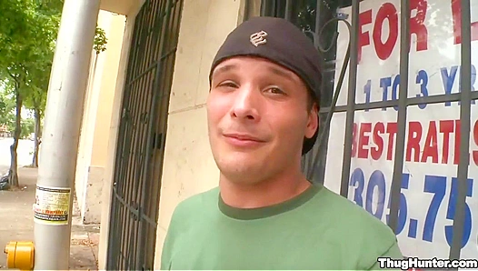 Sean Bow and Ricky Stone - Intense Interracial Action in Public - Thug Hunter