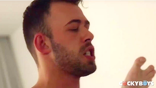 Brandon Jones Jackhammers Dustin Holloway's Tight B-Hole - Cocky Boys