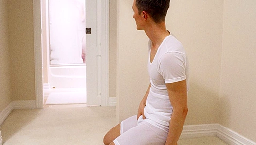 Ripped Hottie Elder Sorensen Strokes His Gorgeous Cock - Missionary Boys