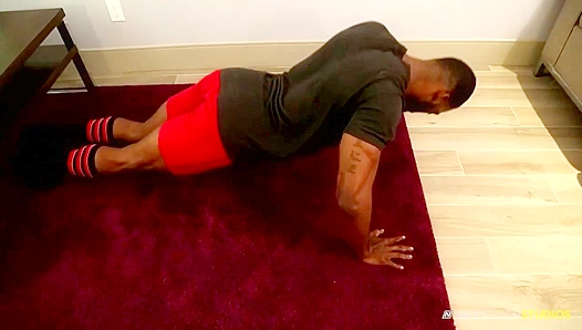 Muscular Mason Shores Cums After Hot Push-Up Session - Nextdoor Studios