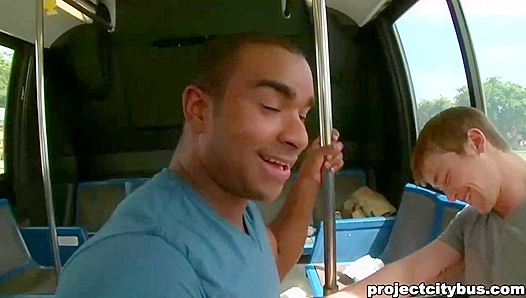 Interracial Ride - Evin Brampton and Rick McCoy Heat Up the City Bus