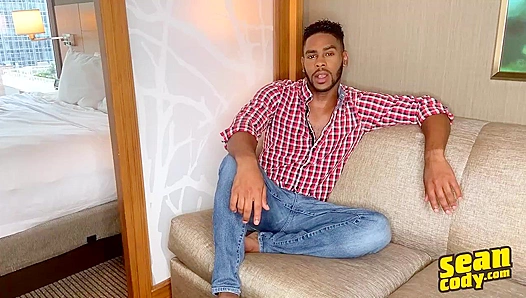 Sexy Ebony Stud Jayden Jaxx Masturbating Hotly On Camera - Sean Cody