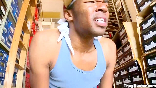 DaveJohnson Fucks JoeyJameson Hard in Shoe Store Anal - ThugHunter