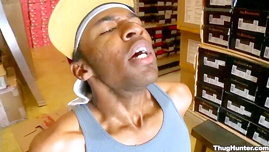 DaveJohnson Fucks JoeyJameson Hard in Shoe Store Anal - ThugHunter