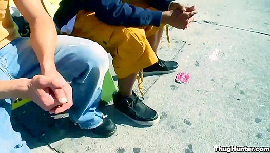 DaveJohnson Fucks JoeyJameson Hard in Shoe Store Anal - ThugHunter