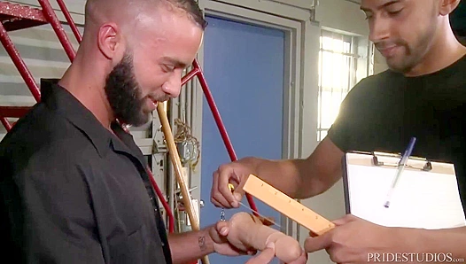 Hairy Hunks Fernando & Jay - Warehouse Dick Fest With Extra Big Cocks