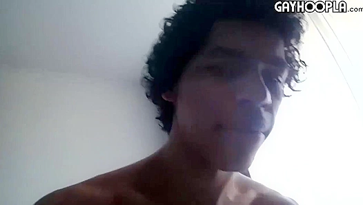 Denzel Grisby Strokes His Massive Cock Solo on Camera  Gay XXX