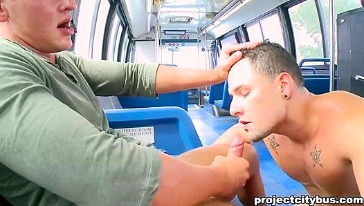 Riding Hard on the City Bus - John Stone & Randy Star's Public Cock Adventure