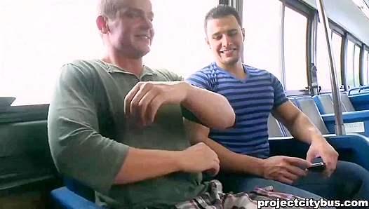 Riding Hard on the City Bus - John Stone & Randy Star's Public Cock Adventure