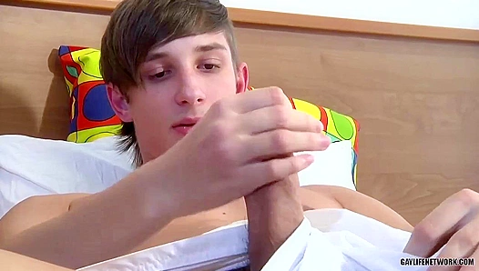 Soccer Twink Kevin Ateah Strokes His Perfect Cock On Camera