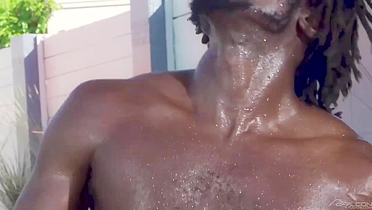 Outdoors and Interracial - Devin Trez Fucks Gus Del Rey Hard
