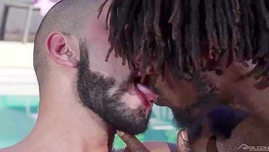 Outdoors and Interracial - Devin Trez Fucks Gus Del Rey Hard