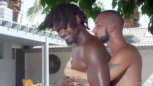 Outdoors and Interracial - Devin Trez Fucks Gus Del Rey Hard