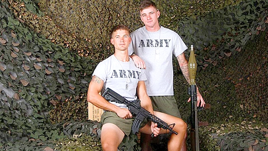 Hot Military Men - Brandon Anderson & Ryan Jordan Share Intense Passion - Pride Studios
