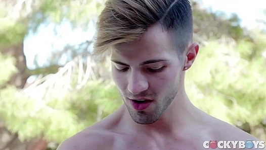 Hot Poolside Threesome - Casey Everett, Josh Moore & Sean Maygers Get Wild - Cocky Boys