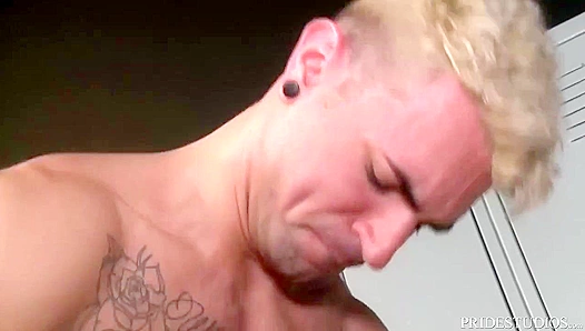 Savage Gay Anal in Locker Room - Aspen & Ian's Massive Dick Showdown