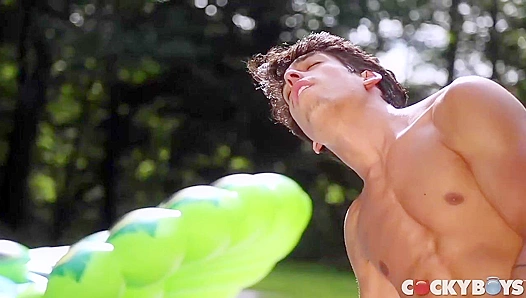 Poolside Passion - Twinks Aiden Ward & Leo Grand Get Wild Anal