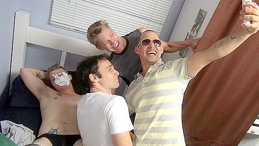 Derek Nocturne & Matt Watson Gang-Bang a Stud atDick Dorm