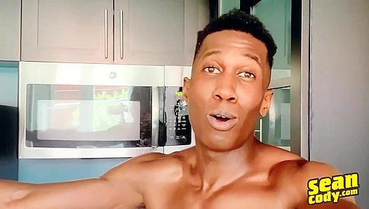 AJ Blackwood Strokes His BBC While Gaping His Ass - Sean Cody