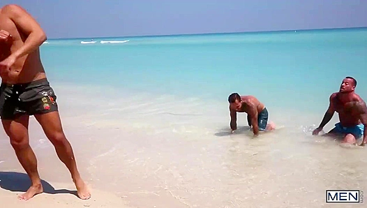 Gods of Men - MessyGay Threesome with Intense Face-Fucking & Deep Anal