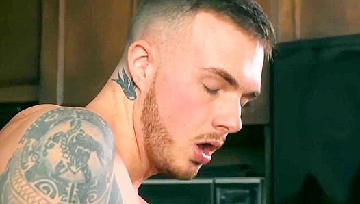 Beefy Damien Stone Turns Tattooed Theo Ross from Str8 toGay