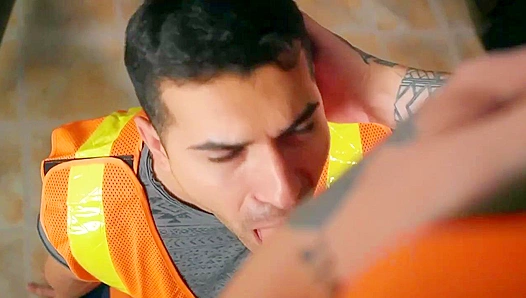 Beefy Damien Stone Turns Tattooed Theo Ross from Str8 toGay