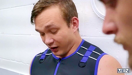 Kaleb Stryker & Jackson Traynor Take Turns Drilling Liam Wood in the Nightclub Bathroom