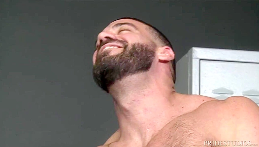 Ricky Larkin Shows Off His Massive Cock for Scott Riley