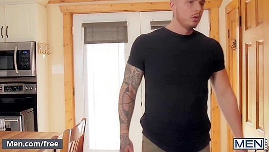 Hunk Theo Drills His Lanky Roommate Jay's Tight Hole