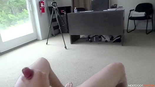 Skinny AJ Luis Fucks Himself with His Ginormous Cock - Nextdoor Casting