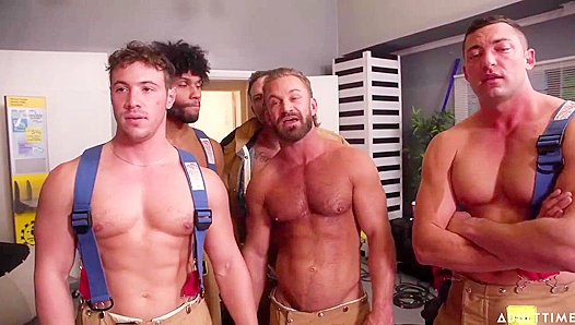 Horny Fire Drill withSean Duran & Friends - AmateurGayPOV